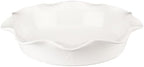 9-inch Ceramic Fluted Deep Pie Dish for Baking Pies, Quiche, and Desserts- Non-stick, Easy to Clean, Elegant Bakeware with Embossed Logo, Oven & Dishwasher Safe