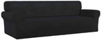 PureFit Super Stretch 4 Seater Sofa Slipcover – Spandex Non Slip Soft Couch - Image 8