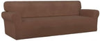 PureFit Super Stretch 4 Seater Sofa Slipcover – Spandex Non Slip Soft Couch - Image 8