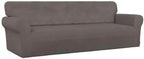 PureFit Super Stretch 4 Seater Sofa Slipcover – Spandex Non Slip Soft Couch - Image 8
