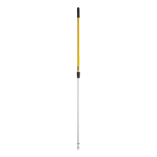 Rubbermaid Commercial Products HYGEN Quick-Connect Adjustable Extension Handle/Pole, Lightweight Cleaning Tool for Floors/Walls/Ceilings/Windows for Janitorial/Residential/Commercial/Business, 4ft - 6ft, Aluminum, Yellow