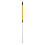 Rubbermaid Commercial Products HYGEN Quick-Connect Adjustable Extension Handle/Pole, Lightweight Cleaning Tool for Floors/Walls/Ceilings/Windows for Janitorial/Residential/Commercial/Business, 4ft - 6ft, Aluminum, Yellow