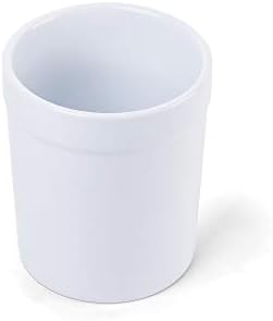 Fox Run Utensil Holder, White Stoneware 4.75 x 4.75 x 5.5 inches