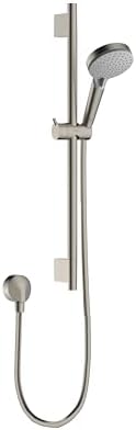 hansgrohe Vernis Blend 11-inch 3-Spray Handshower with Slide Bar and Hose, Rain, IntenseRain, Handheld Shower Head System in Brushed Nickel, 04970820