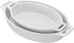 Staub Ceramic 2-piece Oval Baking Dish Set - Matte Black