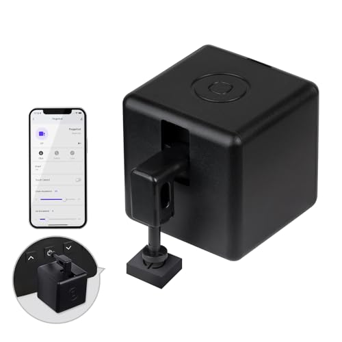 MOES Fingerbot Plus Smart Button Pusher, Touch Control, No Wiring Black