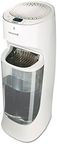 Honeywell Top Fill Tower Humidifier, Digital Humidistat, Black – Cool Mist Humidifiers for Bedroom, Home or Office with Space-Saving Tower Design