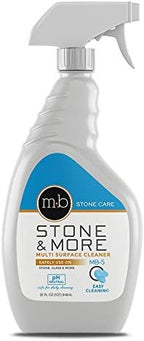 MB-5 Stone & More, All Purpose Cleaning Spray Kitchen Counter Cleaner Spray for Marble and Granite– No Streak Formula for Stone, Glass, Granite, Ceramic, Corian, Porcelain (32 oz)