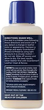 Guardsman Protect & Preserve Leather Protector for Leather Furniture & Car Interiors | Small Leather Goods and Leather Shoe Cleaner, 8.4 Fluid Ounces