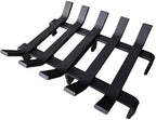 Fireplace Log Grate Heavy Duty Solid Steel Fire Place Wood Stove Firewood Holder 13 x 10 x 4 Inch