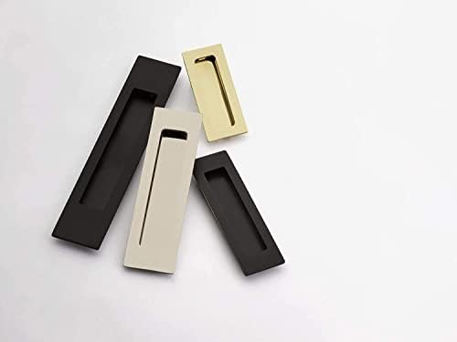 Emtek, Modern Rectangular, Flush Pull, 1-3/4" x 4", Satin Brass