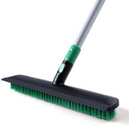 Eyliden Scrub Brush with Squeegee, Floor Deck Tile Bath Cleaning Scrubber