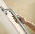 Moen Bathroom Safety 12-Inch Peened Textured Grip Stainless Steel Bathroom Grab Bar with Concealed Screws, Shower Handles for Elderly, R8712P