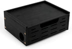 Wooden Cable Management Box - A Stylish Cable Storage Box, Suitable for Power sockets, USB Hiding, TV Cables, Desktop and Floor Cables - a Large Cable Storage Box for Management