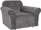 H.VERSAILTEX Stretch Velvet Armchair Cover Couch Covers 1 Cushion Chair - Image 8