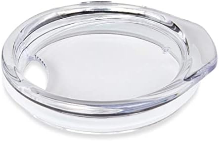 Snowfox Premium Set of 2 Travel Lids for Vacuum Insulated Stainless Steel Beer Glass, Home Bar Accessories, Elegant Bartending, Clear Plastic