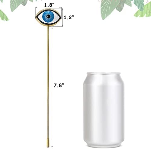 Tuitessine Evil Eye Plant Stakes Set of 2, Eyeball Garden Plant Picks
