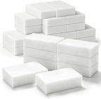 Versatile 100-Pack Magic Sponges Cleaning Erasers, Long-Lasting Melamine Sponge Bulk Set for Home Cleaning, Effective Scrubbers for Bathrooms, Walls, Floors, Baseboards, and Tile Grout