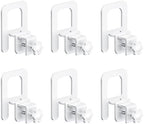 EMODA 6 PCS Mattress Stoppers to Prevent Sliding, Mattress Gripper, White