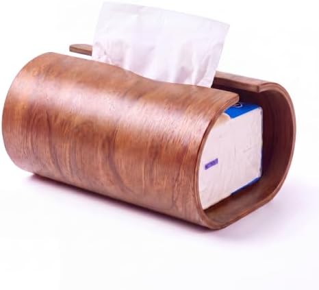 Acacia Wood Tissue Box Holder, Tissue Holder for Farmhouse Decor