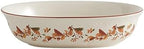 Pfaltzgraff Autumn Berry Oval Vegetable Bowl, white, 11 inches