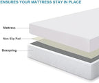 Non Slip Grip Pad for Twin Size Mattress, Keeps Mattress in Place for a Great Night's Sleep - Twin Size