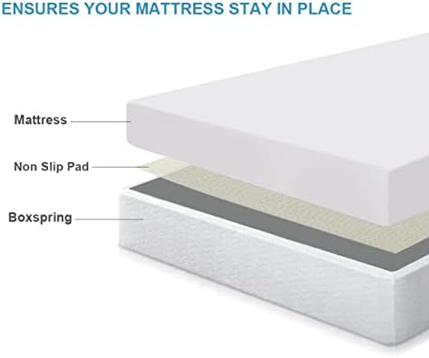 Non Slip Grip Pad for Twin Size Mattress, Keeps Mattress in Place for a Great Night's Sleep - Twin Size
