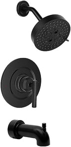 T2903EPBL Shower Trim Kit Matte Black with Handle, Head & Spout