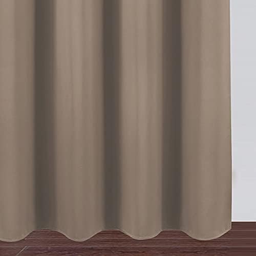 LEMOMO Cappuccino Thermal Blackout Curtains/42 x 72 Inch/Set of 2 Panels Room - Image 6