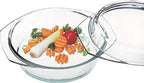Simax Casserole Dish With Lid, 24 Ounce Round Glass Cookware, Oven and Microwave Safe Borosilicate Glass, Made In Europe 0.75 Qt