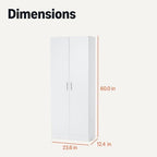 Amazon Basics Storage Cabinet for Kitchen Pantry, White