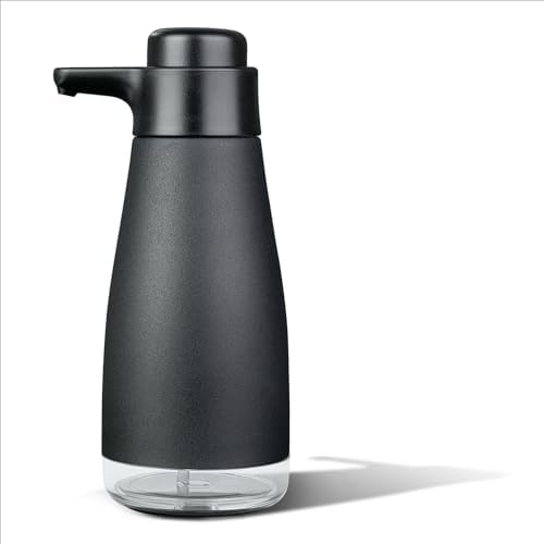 AIKE 15oz Liquid Soap Dispenser for Dish and Hand Soap Matte Black