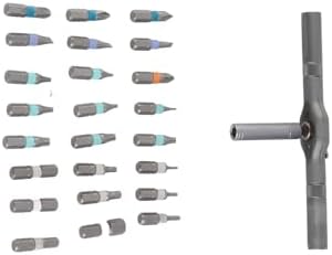 Ratchet Screwdriver Set 24-in-1 Bit Multipurpose Repair Tool Manual Hardware with Handle RS1 for Home Maintenance