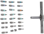 Ratchet Screwdriver Set 24-in-1 Bit Multipurpose Repair Tool Manual Hardware with Handle RS1 for Home Maintenance