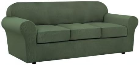H.VERSAILTEX 4 Piece Stretch Sofa Covers - Image 9