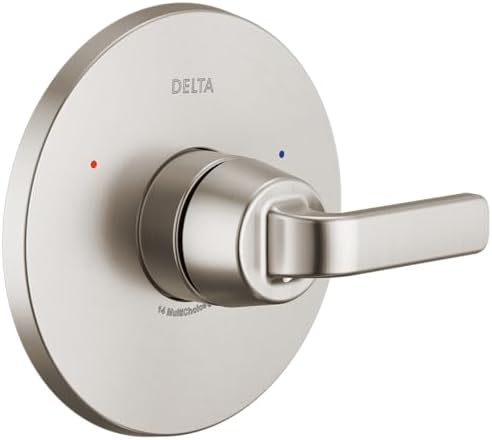 Delta Lineax 14 Series Single-Function Valve Trim Kit, Chrome Handle Set for Shower Faucet System, Chrome T14062 (Valve Not Included)