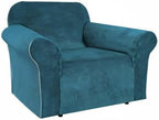 H.VERSAILTEX Stretch Velvet Armchair Cover Couch Covers 1 Cushion Chair - Image 8