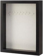 Amazon Basics 8.5" x 11" Shadow Box Wood Rectangular Frame for Display Photos, Memorabilia, Black