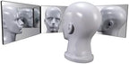 SELF FIND 3 Way Mirror for Hair Cutting, 360° Mirror for Haircuts for Men, Barber with Height Adjustable Telescoping Hooks for Makeup and Hair Styling1