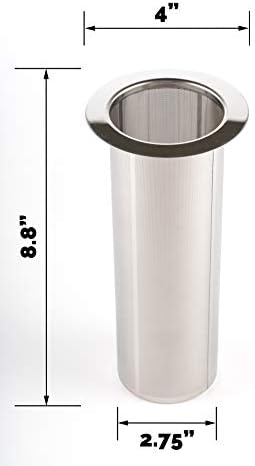 REPLACMENT FILTER ONLY - Cold Brew Filter for 1 Gallon Mason Jars, Stainless-Steel Ultra Fine Mesh, Reusable Replacement Brewing Accessory, Supports Fresh Tea | Original Grind Co.