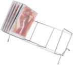 AHANDMAKER CD Storage Rack Organizer for DVDs and CDs Stainless Steel Wire Rack Display Holder for Music Movie Discs Game Cases Studio Home Office Use Multimedia Entertainment, Holds 30 Jewel Cases