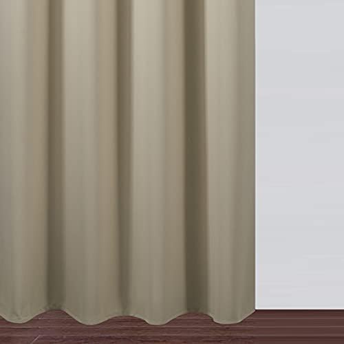 LEMOMO Beige Thermal Blackout Curtains/38 x 63 Inch/Set of 2 Panels Room - Image 8