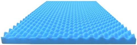 Airflow Foam Mattress Topper, Egg Crate Foam Pad, Hospital Mattress Pad and Bed Topper for Support, Pressure Relief and Weight Distribution. (Queen)