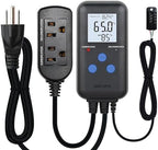 Digital Humidity Controller, Pre-Wired Humidity Controlled Dual Stage Outlets for Mushroom Growing, Reptile, Grow Tent, Humidifier/Dehumidifier