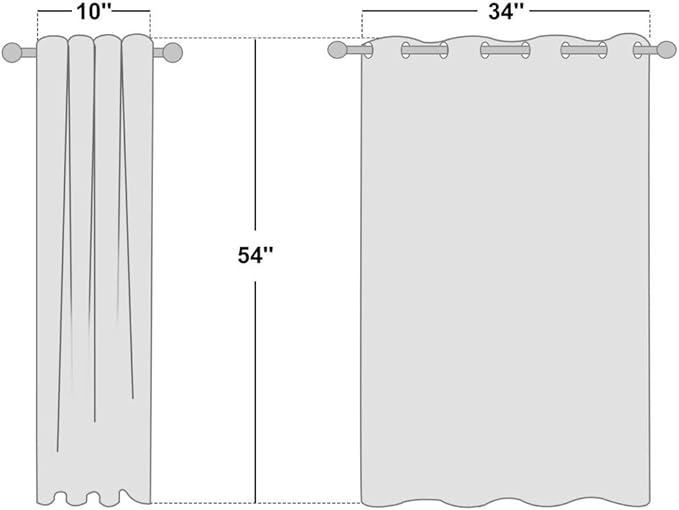 NICETOWN Room Darkening Draperies Window Curtain Panels, Thermal Insulated - Image 2