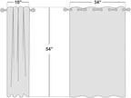 NICETOWN Room Darkening Draperies Window Curtain Panels, Thermal Insulated - Image 2