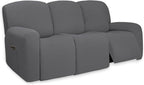 PureFit Super Stretch 3 Seats Recliner Sofa Couch Cover by PureFit