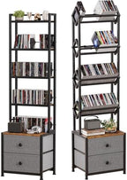 CD Storage Rack Bundle – Multi-Functional Organizer Set for CDs, DVDs, VCDs, Games – Space-Saving, Sturdy & Versatile Media Shelf Combination