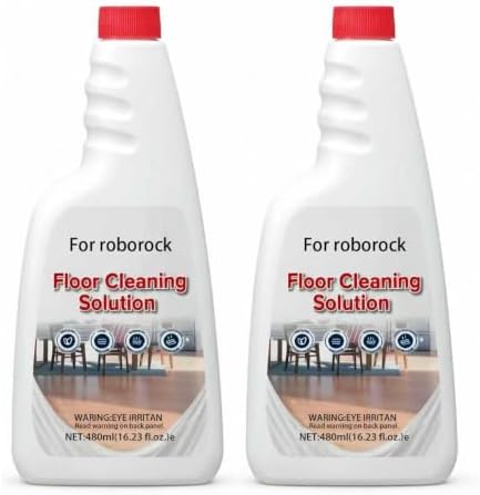 Floor Cleaning Solution Compatible With Roborock Robot Vacuum And Mop Cleaner， Deep Cleans For Multiple Hard Floors, Suitable With All Robot Vacuums With Mopping（2 Pack）