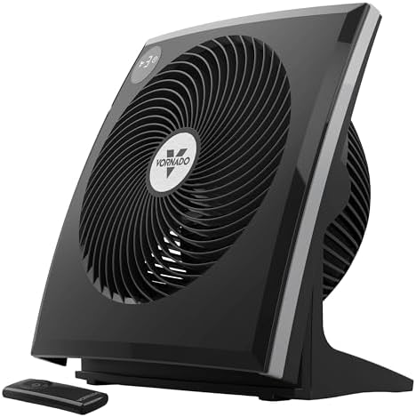 Vornado 279TR Whole Room Circulator with Remote, 1-8 Hour Timer, LED Display, Adjustable Tilt, Black